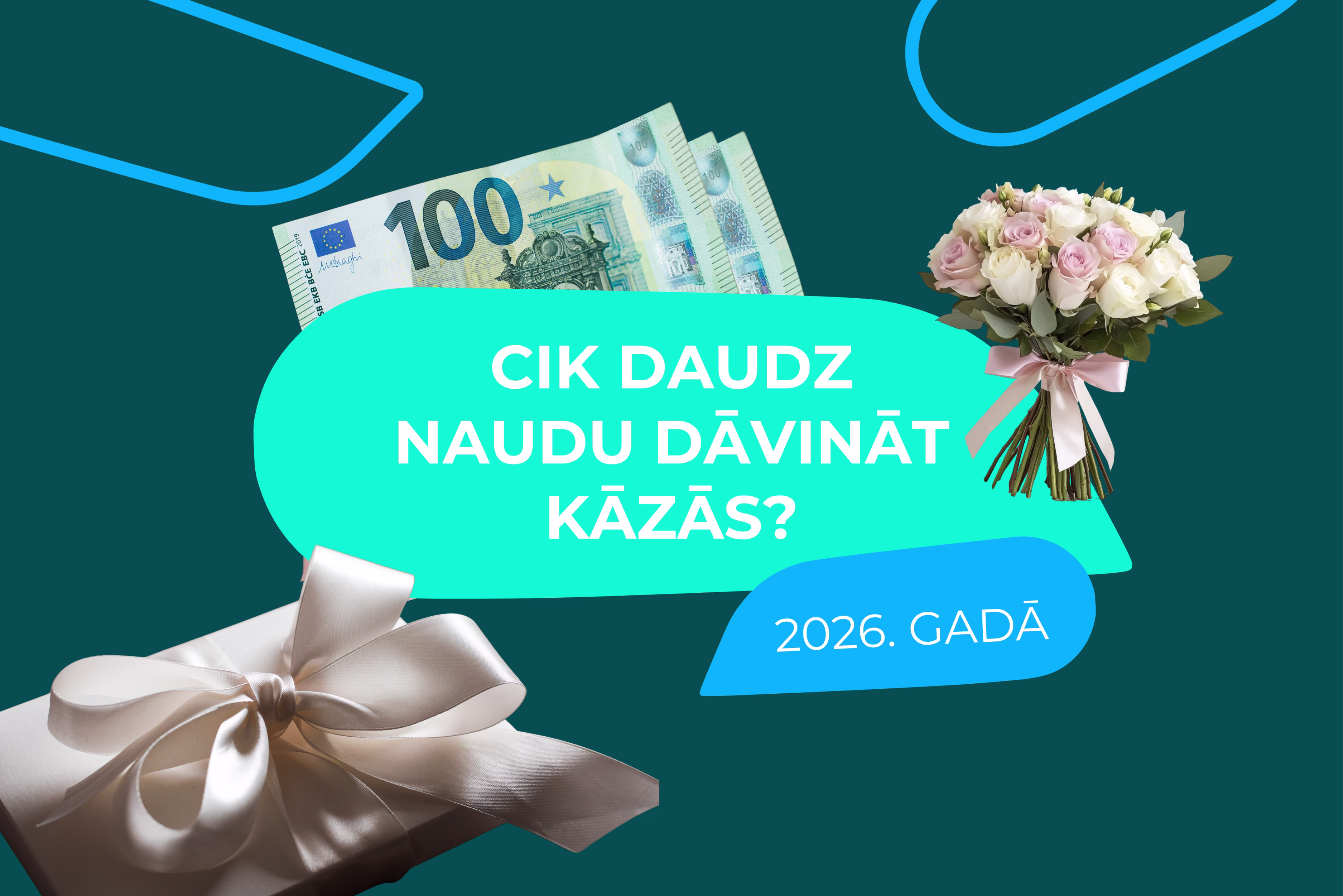 Cik daudz naudu dāvināt kāzās 2026. gadā?