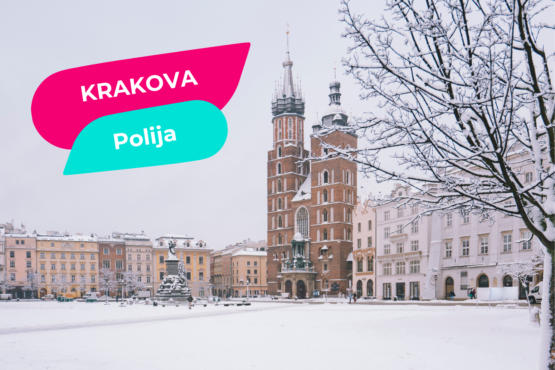 Krakova, Polija, ziemā