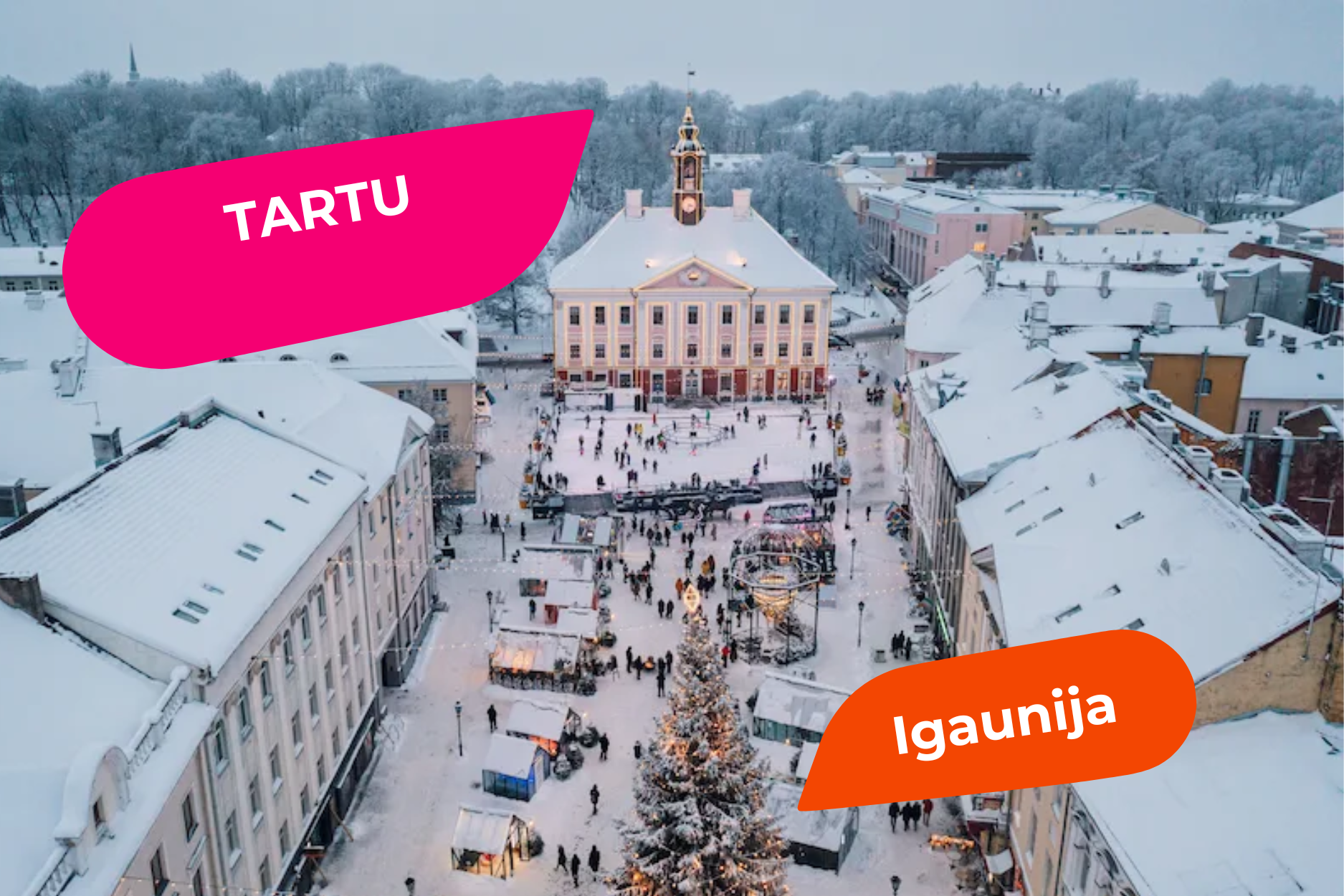 Tartu, Igaunija ziemā